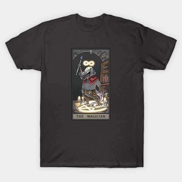 Possum Tarot - Magician T-Shirt by laughmask